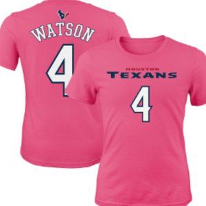 Deshaun Watson Houston Texans Girls Youth Player Mainliner Name & Number T-Shirt